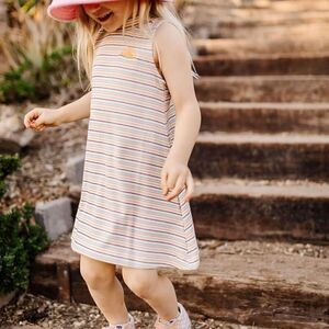 Tiny Whales Miss Sunshine Mock-Neck Dress - Girls